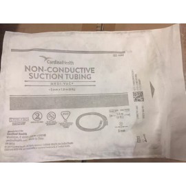 CARDINAL HEALTH (1) Medi-Vac Connector Tubing 6 Ft Length 3/16'' ID & Male/Male Connector (NEW)