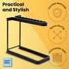 HAPPY SINKS Dishwasher Wine Glass Rack - Black, 3-Tier, Stainless