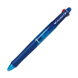 Pilot Tri-Color Ballpoint Pen, Acroball 3, 0.7, Clear Blue