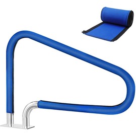 Pool Handrail Cover Pool Handrail Cover Blue 180 cm Safety Handle Sleeve for Swimming Pool with Zip Non-Slip Swimming Pool Accessories for Swimming Pools, Water Park