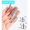 Fishing Treble Hooks Feather Dressed Size 4 6 Set with