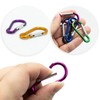 10 Pcs Carabiner Clip, 46mm/1.6inch Multicolor Locking Key Chain Clips,