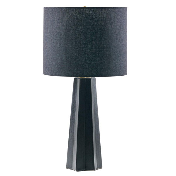 Martha Stewart Table Lamp for Bedroom - All Matte Black