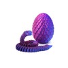 3D Printed Articulated Snake Egg Toy for Desk Decor –