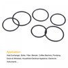 sourcing map Nitrile Rubber O-Rings 14mm 15mm 17mm OD 12mm