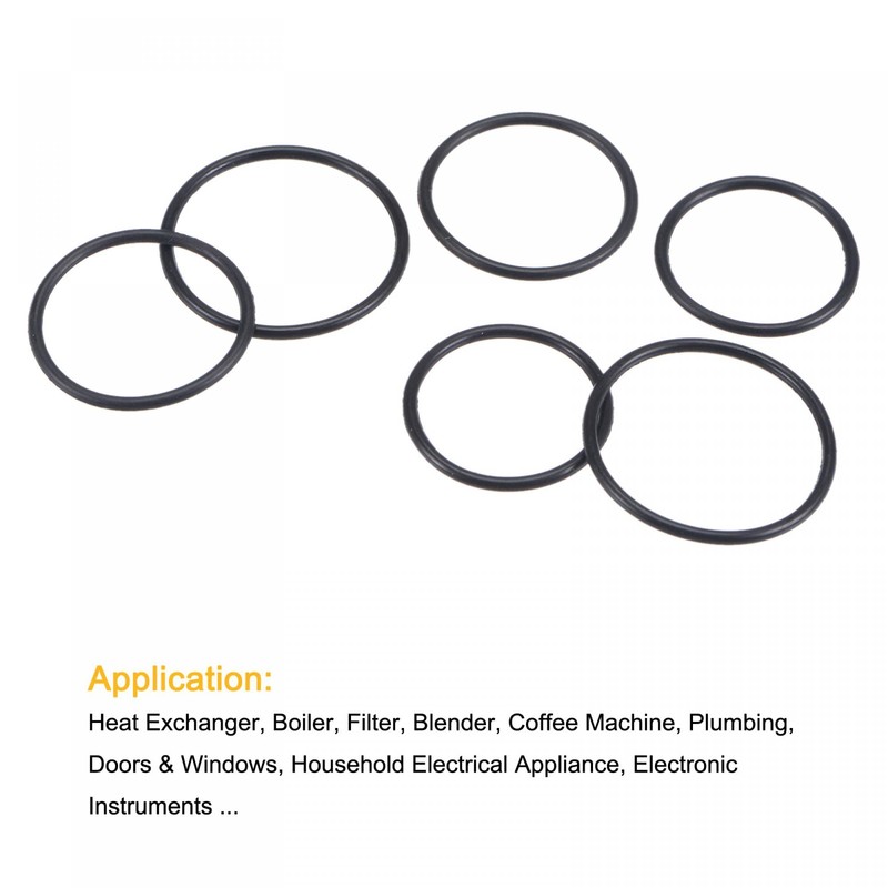 sourcing map Nitrile Rubber O-Rings 14mm 15mm 17mm OD 12mm