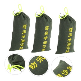 WOONEKY Flood Bags Drawstring 3pc Sandbags for Fitness Workout Sandbag Outdoor Water Barriers