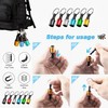 Bit Holder Key Chain, 6Pcs 1/4 Hex Shank Screwdriver Impact