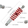 260mm Rear Shock, 10-1/4" Mono Shock Adjustable Replacement for SDG