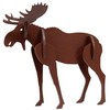 Little & Wood: Woodlet: Medium - Moose - Brown, 3D
