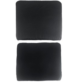 QWORK Gel Seat Cushion, Orthopaedic Gel Cushion, Cool & Breathable & Non-Slip for Car, Office, Home, Wheelchair (Black, 42 x 37 x 3.5 cm)