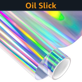 Crosshairs V3 Premium Sticker Decal Oil Slick Rainbow Holographic Metallic Molon Labe 2a Type 4 - Oil Slick - 4" W x 4" H