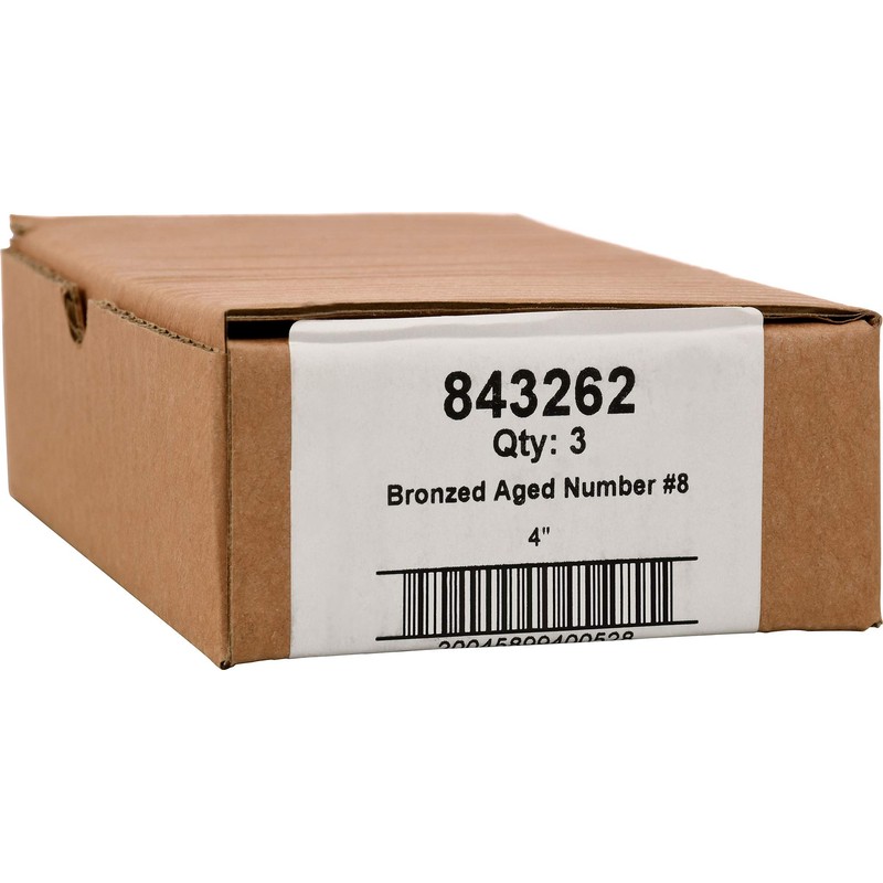Distinctions by Hillman 843262 4-Inch Die Cast Self-Adhesive House Address
