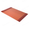 Dacasso Mocha Leather Side-Rail Desk Pad/Desk Protector, 38" x 24",