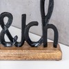 levandeo Lettering Du und Ich L25 cm Black Mango Wood