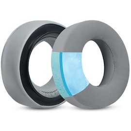 Joghaw Replacement Ear Pads for Beyerdynamic DT700 Prox DT900 Prox Studio & Gaming Headphones - Cooling Gel ice Silk Cloth Memory Foam Cushions - Gray