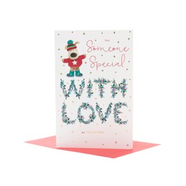 Boofle For Someone Special Festive Hugs Await Cute Christmas Greeting Card