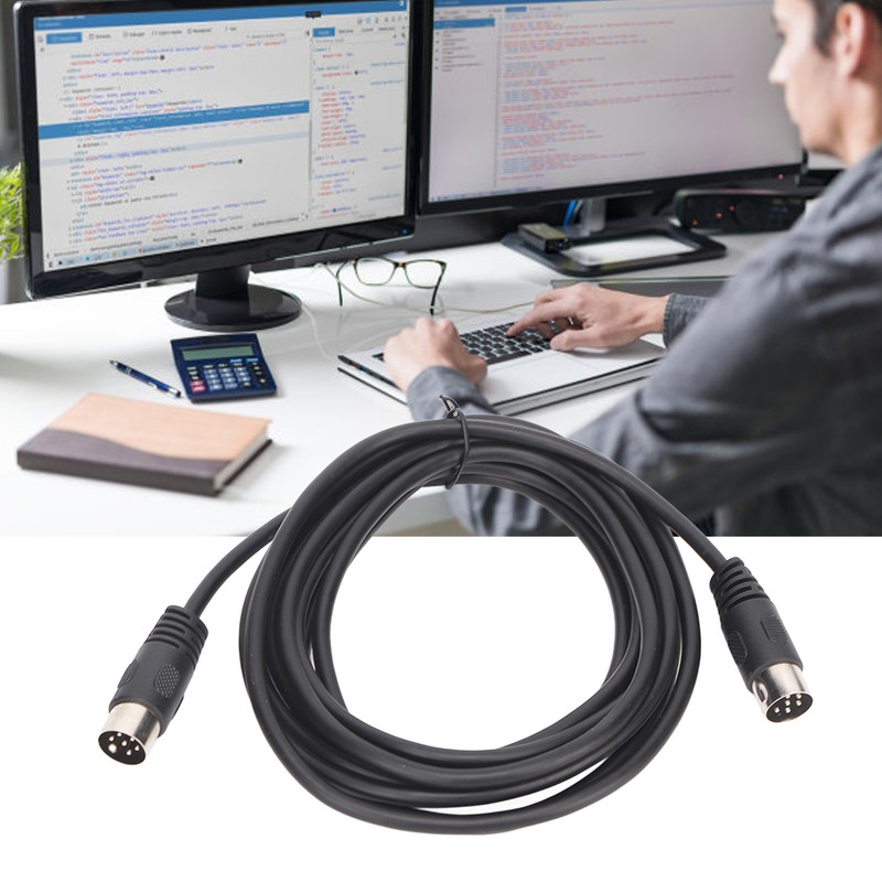 6 Pin DIN Cable Male to Male Plug and Play
