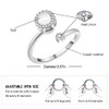 Suyi Anxiety Rings for Women Open Adjustable Fidget Ring Wedding