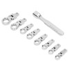 9Pcs Interchangeable Ratchet Wrench Chromium Vanadium Steel Box Wrench Set
