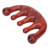 Scalping Massage Comb 5 Teeth Sandalwood Gua Sha Handheld Portable