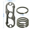 Yebongda Special Key Chain, Heavy Duty Carabiner Clip Keychain Opener
