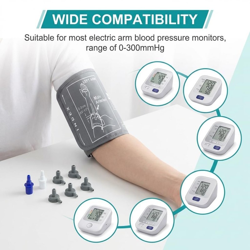 Replacement Extra Large Cuff Compatible with Omron BP Monitors, Adjustable