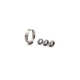 1 Ear Hose Clamps Stainless Steel V2A 16.5-18.8 mm Pack of 25