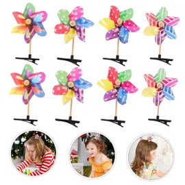 24pcs Windmill Hairpin Pinwheel Hair Bows Cartoon Hair Kids Favor Hair Barrettes Pinwheel Hair Clips Kids Hair Mini Clips for Hair Girls Metal Iron Clip Child Accessories