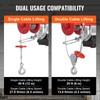 VEVOR Electric Hoist, 1320 lbs 120V Electric Winch with 328