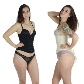 Skinister Cotton Hourglass Corset - Underbust Style (as1, numeric, numeric_40, regular, regular, Nude)