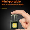 Keychain Work Light USB Charging Portable Pocket LED Flashlight Multifunctional