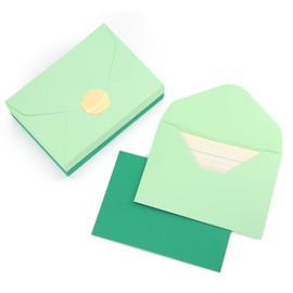 30Pcs avocado green premium envelopes, 6.3 * 4.3 inches.