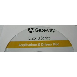 Gateway E-2610 Applications Drivers disc