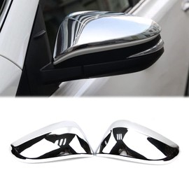 Dreamseek Side Mirror Cover Compatible with Toyota RAV4 Highlander 2014 2015 2016 2017 2018 Rearview Wing Caps Covers Exterior Chrome Trim
