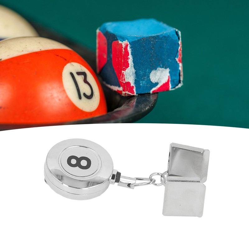 Billiard Cue Chalk Holder Metal Retractable Pocket Pool Cue Chalk