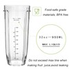 32OZ Cup for Compatible with Nutri Ninja Replacement Parts BL480,