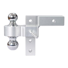 IMOOA Heavy Duty Aluminum Adjustable Trailer Drop Hitch with 6" Drop & Rise Fits 2" Receiver