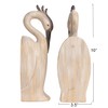 Creative Co-Op Resin Heron Bookends, Cream, Set of 2