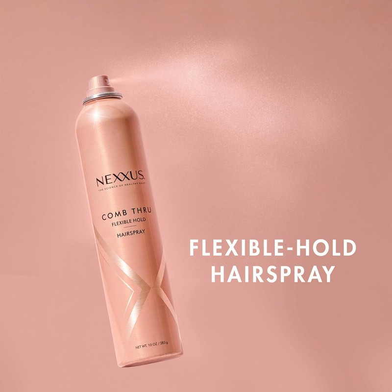 Nexxus Flexible Hold Hairspray Comb Thru for a Lightweight, Brushable