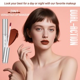 YBUETE Lip Gloss Velvet texture, Matte Lipstick Waterproof Long-Lasting Formula, 18-Hour Smudge-Proof Color, All-Day Comfort for Work & Play Non-Stick Cup Lip Tint for Women Girl