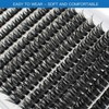 Bransfy Cluster Lashes 266PCS D Curl Individual Eyelashes Natural Lash