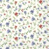 20 Napkins Fleurs Blue Red Flowers Mini Blue Red 33