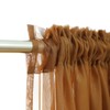 PHILEASY Window Sheer Brown Curtains 72 Inches Long 2 Panels