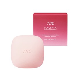 TBC PLACENTA Placenta Soap EX 3.5 oz (100 g) (Formulated with Placenta Extract & Fermented CPH, Moisturizing, Face Wash Soap)