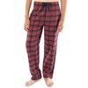 Fruit of the Loom Men's Flannel Pajama Sleep Set, Red