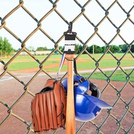 Softball Gear Hanger - Baseball Bat Holder Lightweight Softball Bag Hook | Multipurpose Mitten Holder Helmet Hanger for Football Hockey Equipment