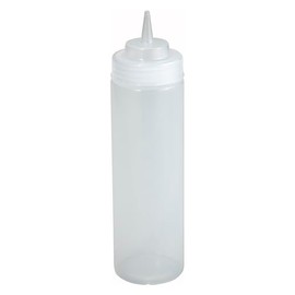 Winco Wide Mouth Squeeze Bottles, 16 Ounce, Clear, Medium, 6-Piece