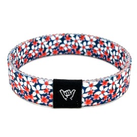 Hang Loose Bands- Coastal Surfer Bracelet- Flower Patch Kids| Medium: 7.5" length (for large wrists)