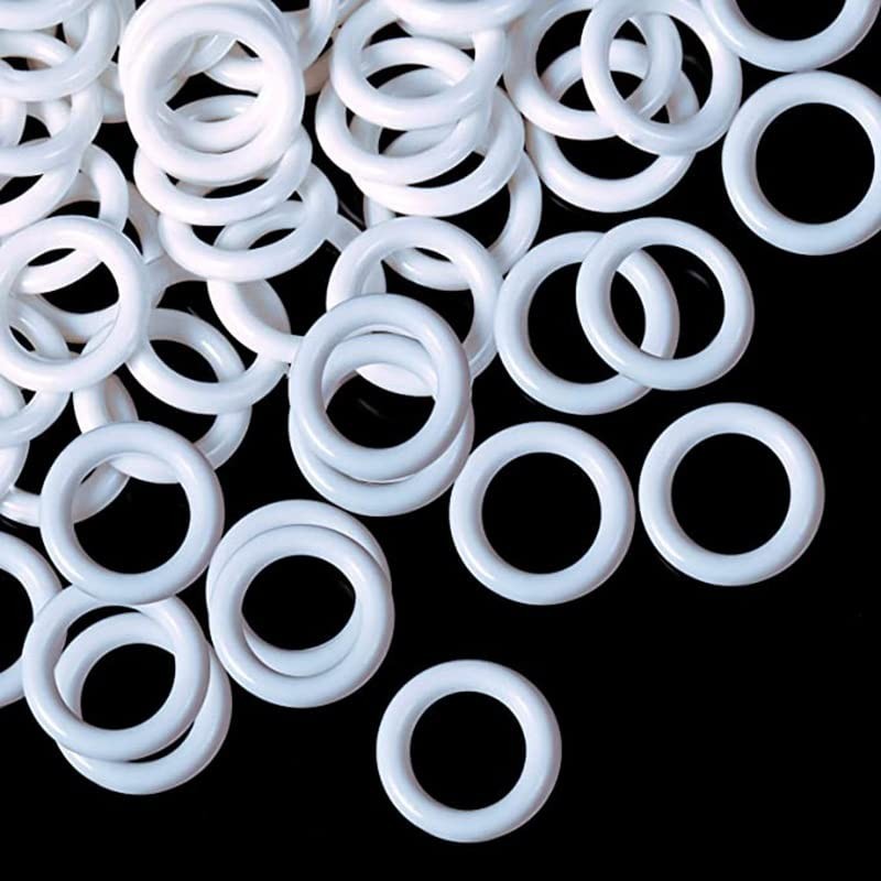 zalati Curtain Rings 100pcs 13mm O-Shape Plastic Rings for Roman